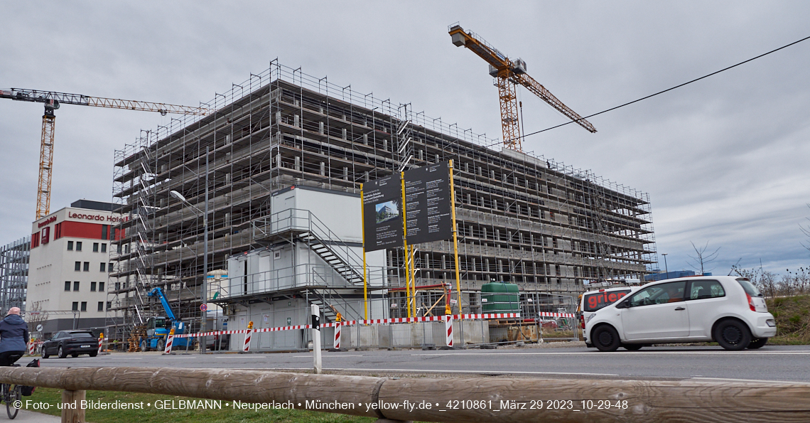 29.03.2023 - Baustelle REVO und Umgebung in Neuperlach